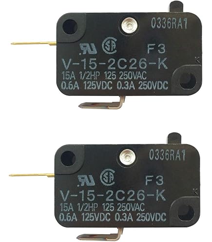 AVLIS-CO Pack of 2 DMC-1215 Micro Limit Switch 3 Pins 15A